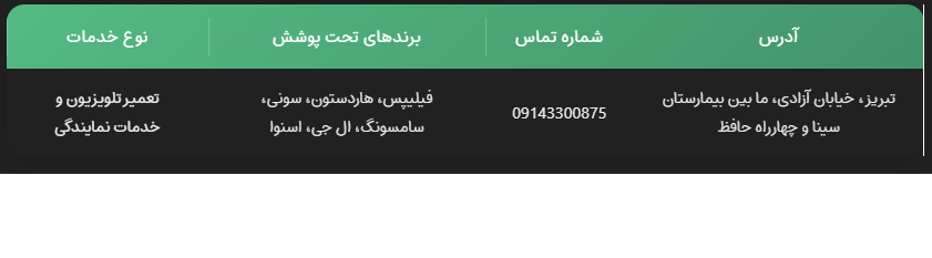  نمایندگی سونی در تبریز،نمایندگی ال جی در تبریز،نمایندگی هاردستون در تبریز،نمایندگی اسنوا در تبریز،نمایندگی سامسونگ در تبریز،تعمیر تلوزیون ،تعمیرات تلزریون در تبریز